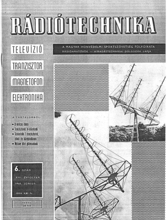 A Rádiótechnika címlapja, 1966. június